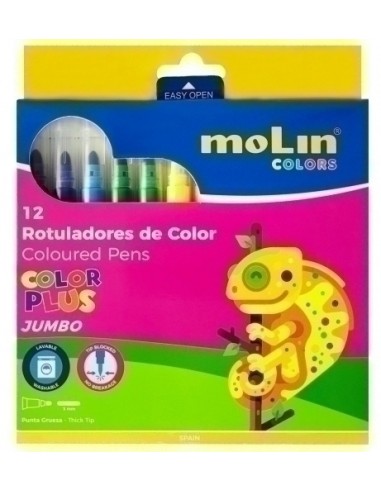 ROTUL.MOLIN COLOR P. JUMBO ESTUCHE 12