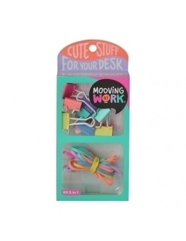 SET PAPELERIA MOOVING KIT 2 EN 1 GREEN