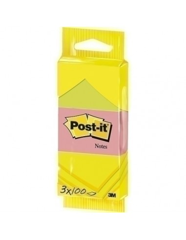 TACO NOTAS POST-IT 653 38X51 PACK 3