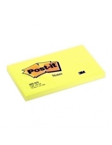 TACO NOTAS POST-IT 655 AMAR. NEON76x127