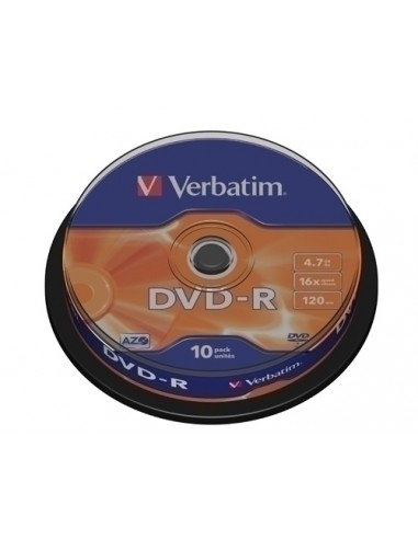 DVD -R VERBATIM 4.7GB 16x SPINDLE 10