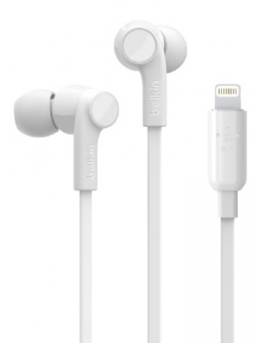 AURICULARES BELKIN BOTON LIGHTNING BLANC