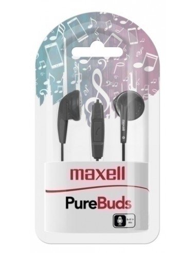 AURICULARES MAXELL BOTON NEGRO M668