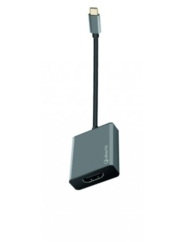 ADAPTADOR SILVER HT USB-C A HDMI NEGRO