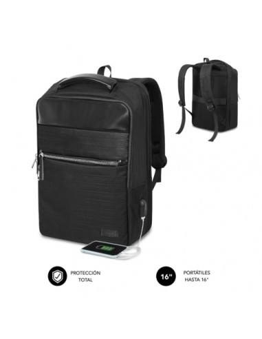 MOCHILA SUBBLIM BUSINESS V2 AP 16  NEGRO