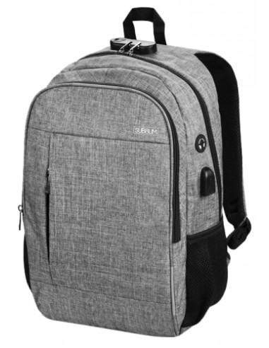 MOCHILA SUBBLIM URBAN LOCK 16  GRIS