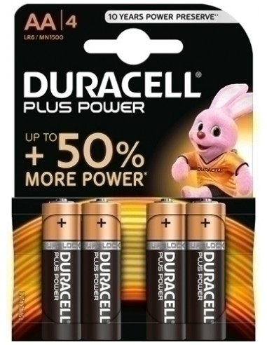 PILAS DURACELL AA PLUS (MN1500-LR06) B/4