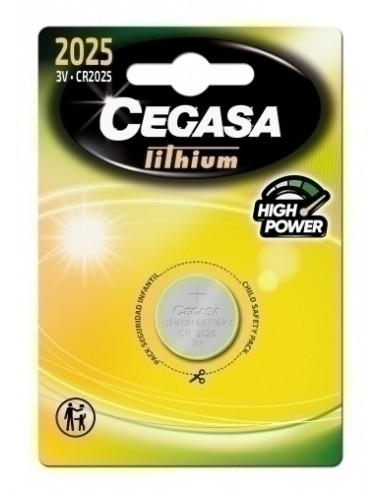 PILAS CEGASA MICRO CR2025 3V B/1