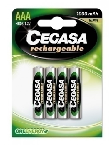 PILAS CEGASA RECARGABLES HR03 B/4