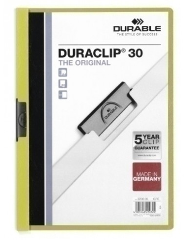 DOSSIER CLIP DURACLIP A4 2200 30h VD.CL.