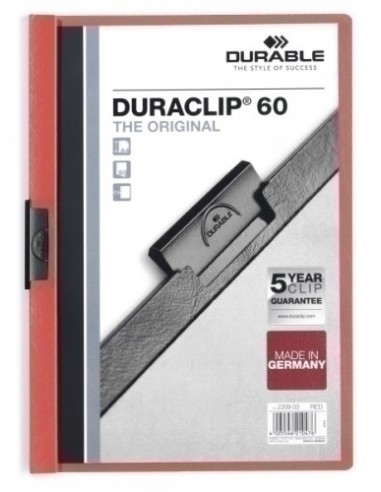 DOSSIER CLIP DURACLIP A4 2209 60h ROJO