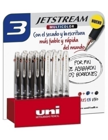 BOLI. UNI JETSTREAM 3 SURTIDO. EXP.15