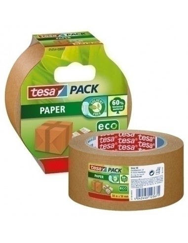 CINTA EMB.TESA PAPEL ECOLOGO 50x50 MARR.