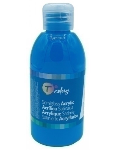 PINTURA ACRIL.TCOLORS 250 ml CYAN