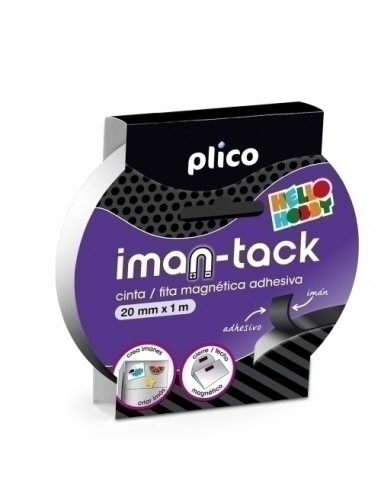 CINTA ADHESIVA PLICO IMAN-TACK 1m x20 mm