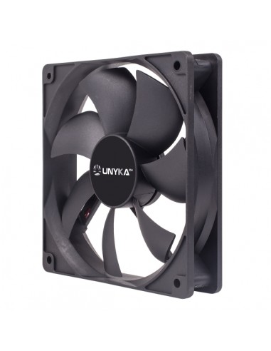 Unykach Ventilador 120mm - Velocidad Max. 1200rpm - Color Negro