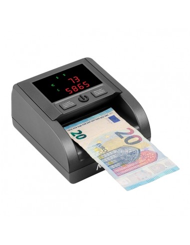 AVPos Contador Detector de Billetes AVP-DT25G - Cuenta Cantidad de Billetes y Valor Total - Libras y Euros - Alta Velocidad