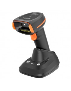 Approx Lector de Codigos de Barras 1D 2D Inalambrico con Base de Carga - Indicador LED-Beeper y Vibracion - Velocidad de