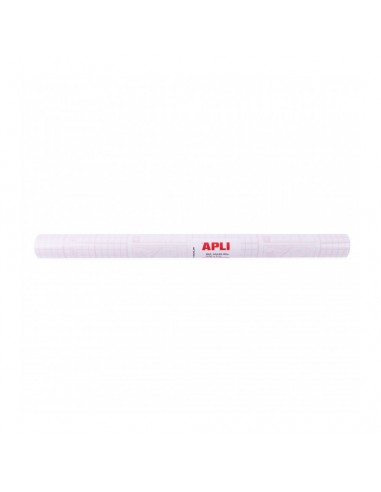 Apli Forro de Libros en Rollo 80µ 3 x 0 5 m - Polipropileno - Adhesivo Reposicionable - Alta Resistencia
