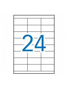 Apli Etiquetas Permanentes Blancas 70 x 35 mm - 100 Hojas