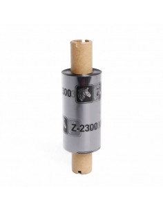 Zebra ZipShip 2300 Pack de 12 Cintas de Transferencia Termica Original - Cintas de Cera - Nucleo 12.7mm-Ancho 64mm-Longitud