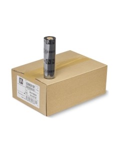 Zebra ZipShip 2300 Pack de 12 Cintas de Transferencia Termica Original - Cintas de Cera - Nucleo 12.7mm-Ancho 110mm