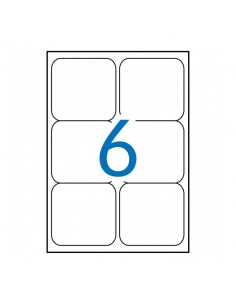 Apli Etiquetas Permanentes Blancas 99.1 x 93.1 mm - 100 Hojas