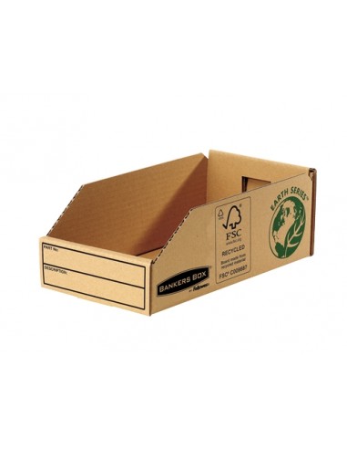 Fellowes Bankers Box Earth Bandeja de Carton 147mm - Montaje Manual - Carton Reciclado Certificacion FSC - Color Marron