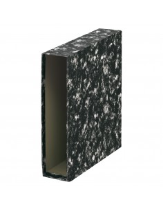 Dohe Archinovo Funda para Archivador de Palanca Formato Folio - Color Negro Jaspeado