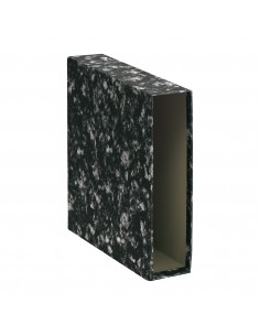 Dohe Archinovo Funda para Archivador de Palanca Formato A4 - Color Negro Jaspeado