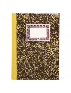 Dohe Cuaderno Cartone Cuentas Corrientes - Folio Natural - Lomera de Tela - 100 Hojas Offset de 70gr