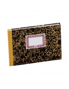 Dohe Cuaderno Cartone Cuentas Corrientes - Cuarto Apaisado - Lomera de Tela - 100 Hojas Offset de 70gr