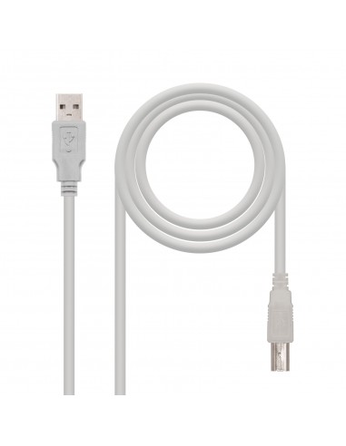 Nanocable Cable de Impresora USB-A 2.0 Macho a USB-B Macho 3m
