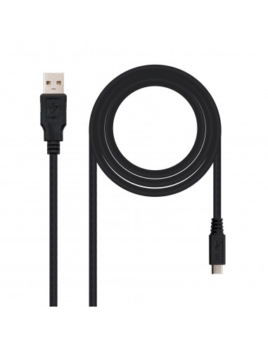 Nanocable Cable USB-A 2.0 Macho a Micro-USB Macho 3m