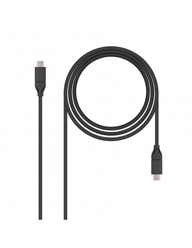 Nanocable Cable USB-C 3.1 Gen 2 10Gbps Macho a USB-C Macho 1m