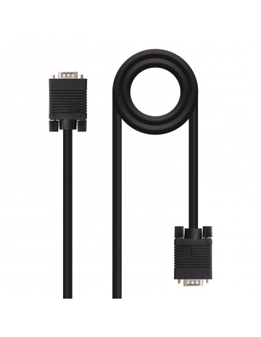 Nanocable Cable SVGA HDB15 Macho a HDB15 Macho 5m - Color Negro