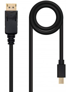 Nanocable Cable Mini DP Macho a DisplayPort Macho 2m - Color Negro
