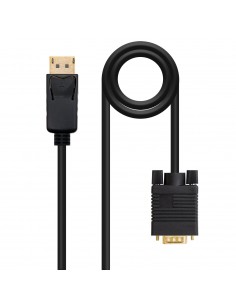 Nanocable Cable Conversor DisplayPort Macho a VGA Macho 2m - Color Negro
