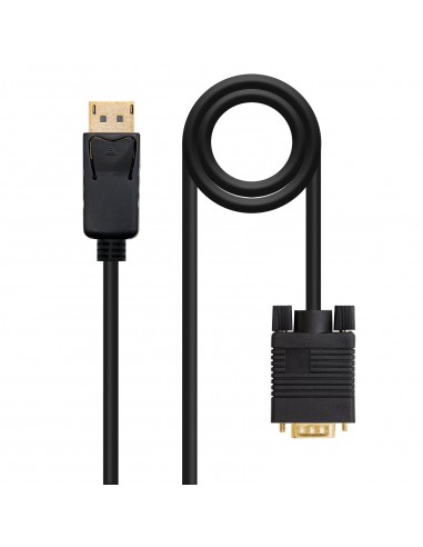 Nanocable Cable Conversor DisplayPort Macho a VGA Macho 5m - Color Negro