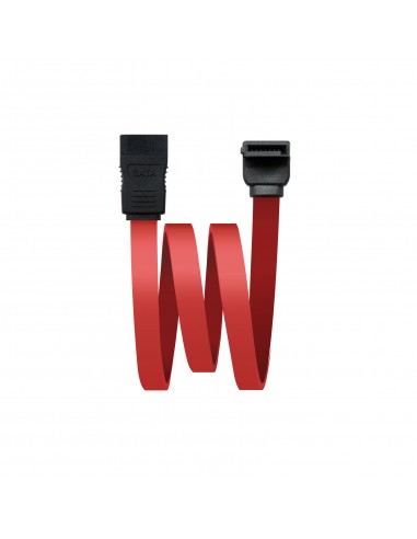 Nanocable Cable Datos SATA Acodado OEM 0.50m - Color Rojo