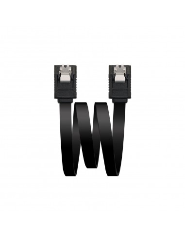 Nanocable Cable Datos SATA III 6Gbps con Anclajes 0.50m - Color Negro