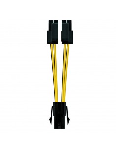 Nanocable Cable de Alimentacion para Microprocesador 4pin Hembra a 4 4pines Macho 0.15m