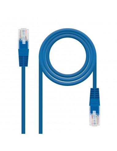 Nanocable Cable de Red Latiguillo RJ45 Cat.6 UTP AWG24 2m - Color Azul