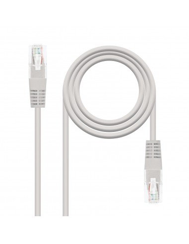 Nanocable Cable de Red Latiguillo RJ45 LSZH Cat.6 UTP AWG24 2m - Color Gris