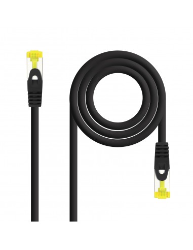 Nanocable Cable de Red Latiguillo RJ45 LSZH Cat.6a SFTP AWG26 1m - Color Negro