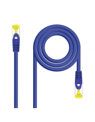 Nanocable Cable de Red Latiguillo RJ45 LSZH Cat.6a SFTP AWG26 1m - Color Azul