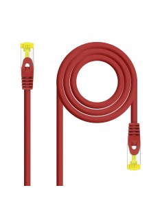 Nanocable Cable de Red Latiguillo RJ45 LSZH Cat.6a SFTP AWG26 1m - Color Rojo