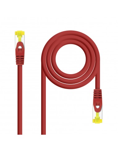 Nanocable Cable de Red Latiguillo RJ45 LSZH Cat.6a SFTP AWG26 2m - Color Rojo