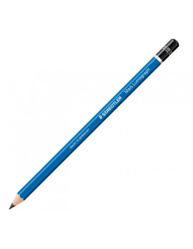 Staedtler Mars Lumograph 100 Lapiz de Grafito Hexagonal - Mina 3B Ultrarresistente de 2.5mm - Madera de Bosques Sostenibles -