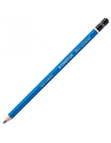 Staedtler Mars Lumograph 100 Lapiz de Grafito Hexagonal - Mina 7B Ultrarresistente de 3.6mm - Madera de Bosques Sostenibles -
